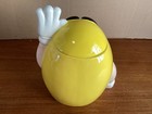 Very rare, Vintage 1999 NUTS YELLOW M&M Candy Ceramic Cookie Jar. NIB — photo 3