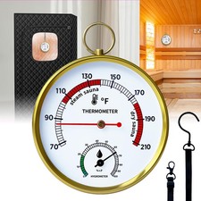 Sauna Thermometer Fahrenheit and Hygrometer, Upgraded Lanyard-Mounted for Por...