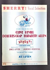 Vintage Sherry! Vocal Selection Songbook Music Book Broadway 1967 Musical Lipton