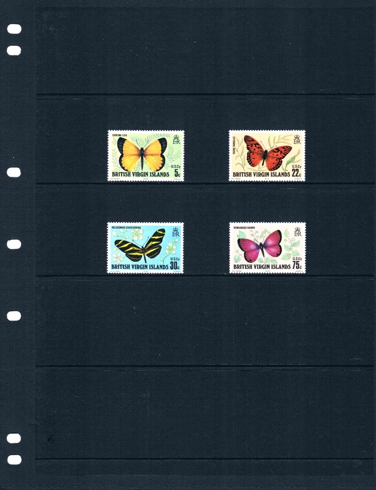 $4.75 Scott Value - 1978 英属维尔京群岛 VIRGIN ISL 蝴蝶 加勒比海 CV 全新全新 NH UMM — 第 2/4 张图片