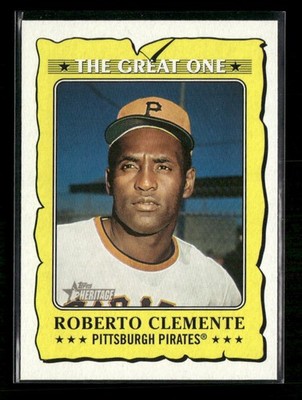 Roberto Clemente 2021 Topps Heritage The Great One #GO-4 Pittsburgh Pirates