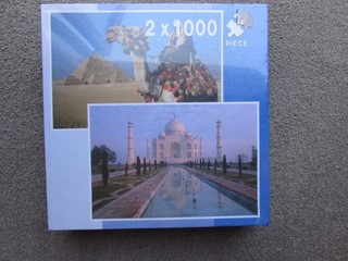 2 x 1000 Teile Puzzle Kairo Ägypten & Taj Mahal Indien Neu & ungeöffnet