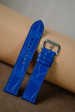 Handmade blue watch strap watch band size 20/18 or any size 