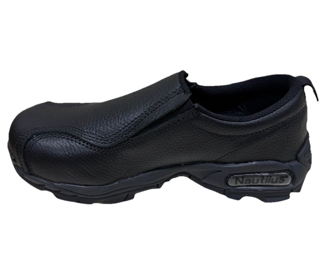 Nautilus N1630 Men’s Steel Toe Slip-On ESD Safety Work Shoes Black Multi-Size
