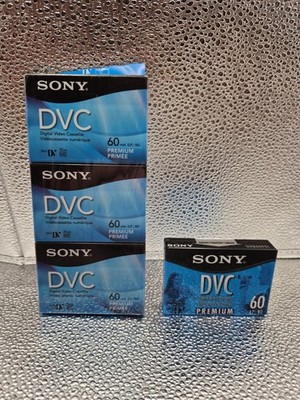 Sony DVC Premium Digital Video Cassette 60 min Lot Of 4 DVM60PRR Sealed New