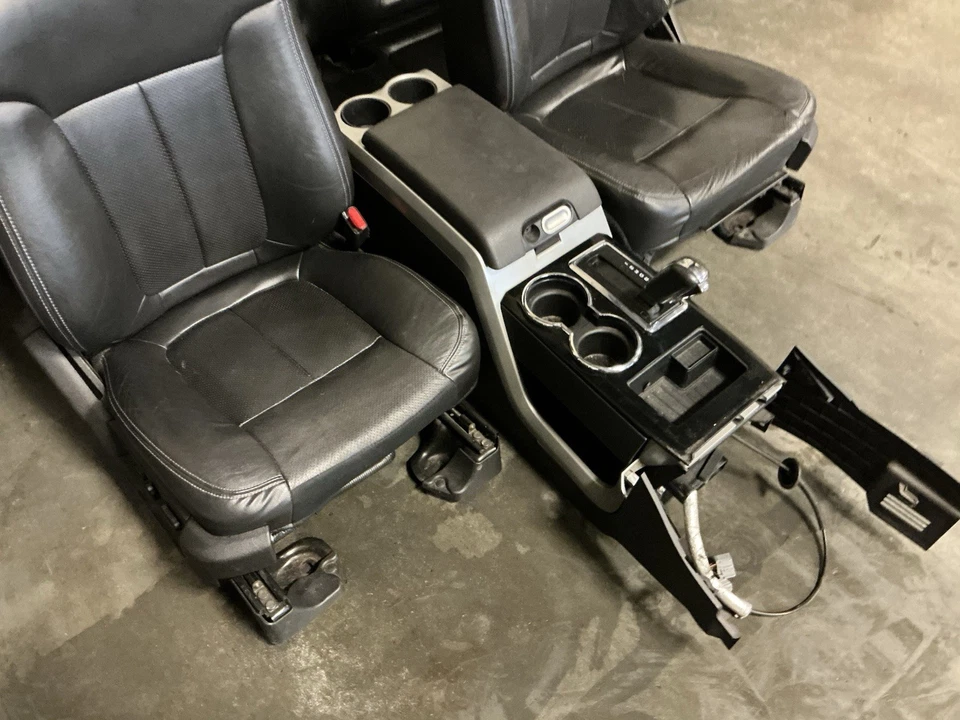 2011-2014 FORD F150 FX4 CREW CAB FRONT & REAR LEATHER SEATS HEATED COOLED - Image 4 of 4