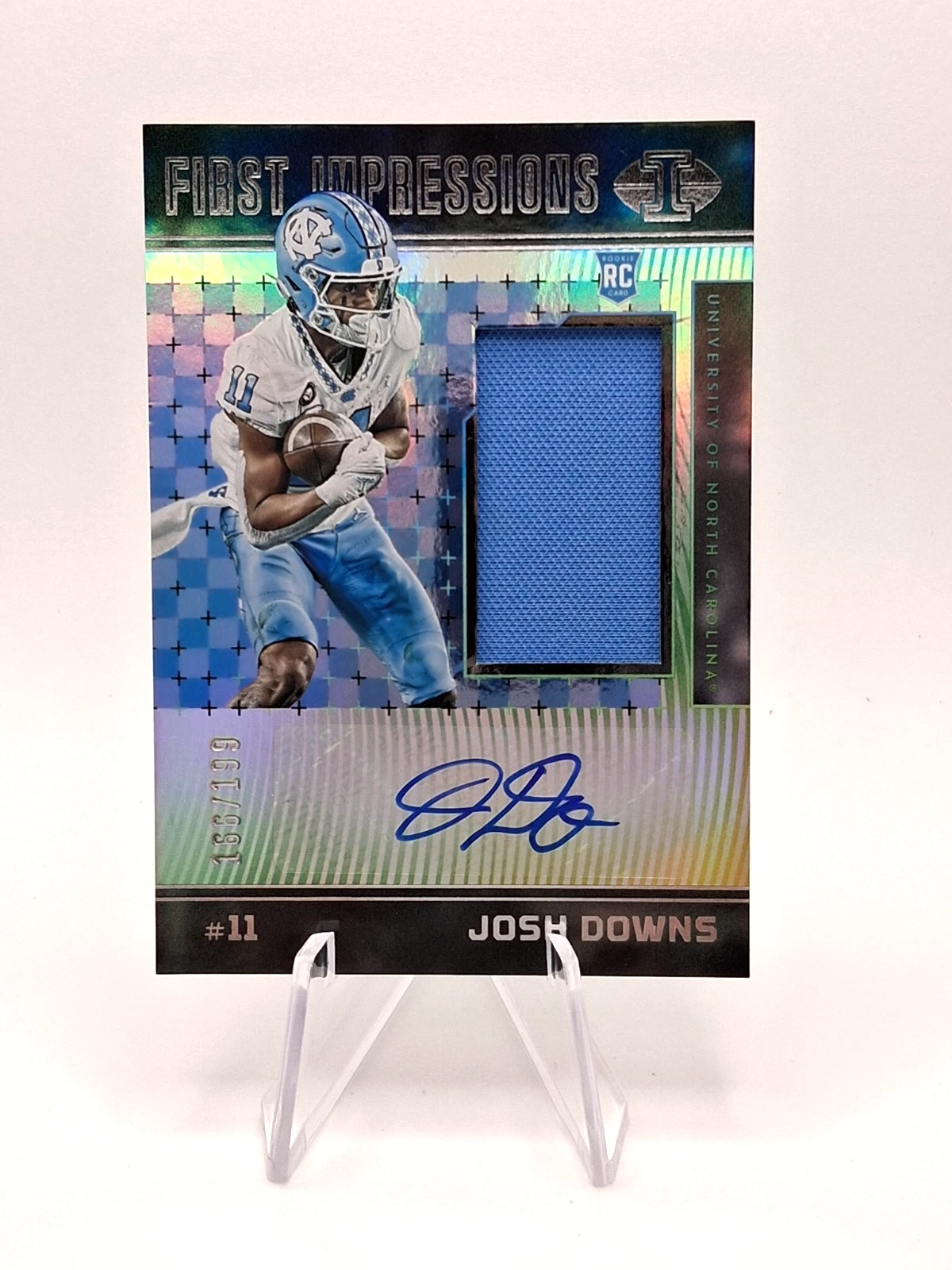 Josh Downs Panini Chronicles Draft Picks Illusions First Impressions Autographed Memorabilia #IIJD Base