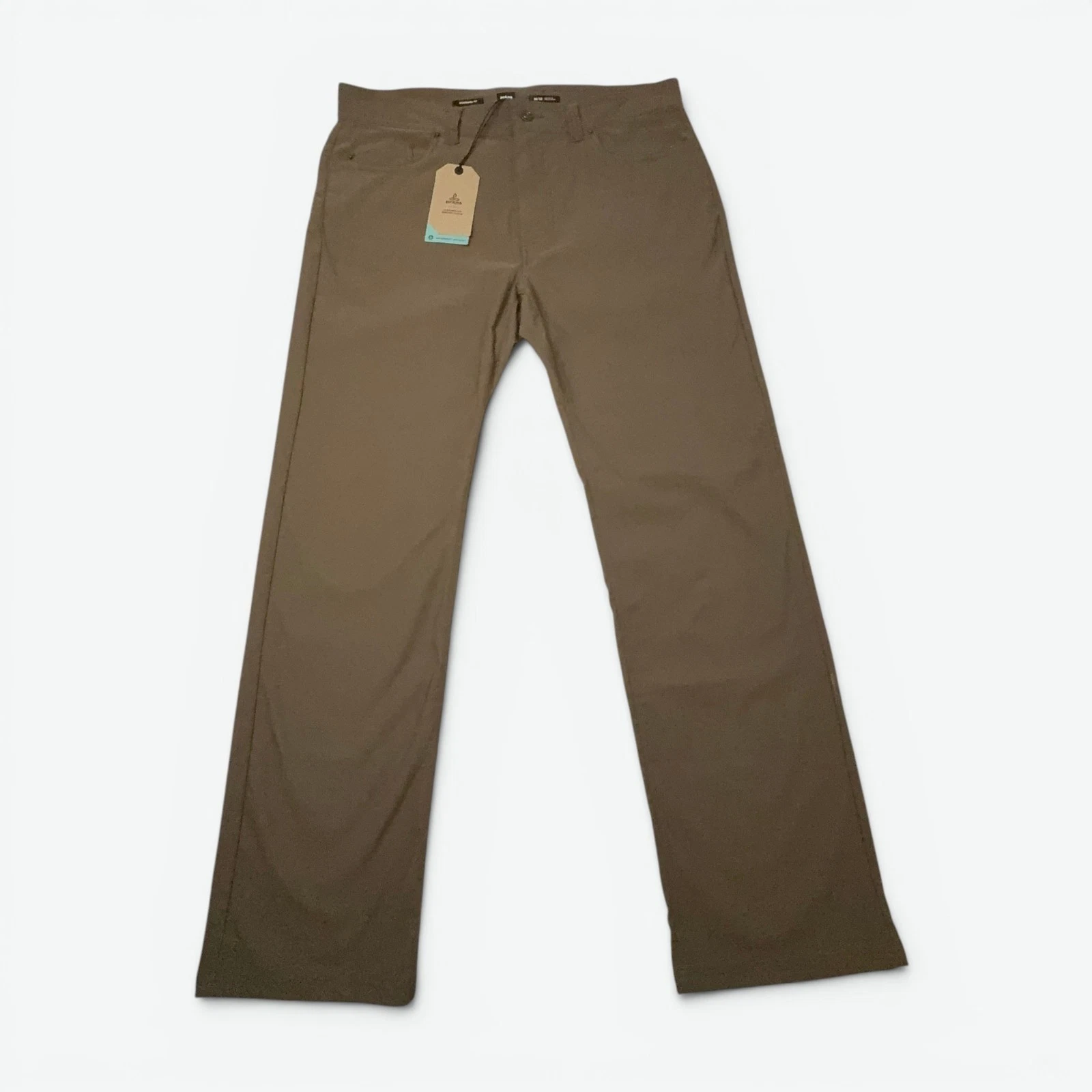 PrAna Brion Pant ll Brown Outdoors Pants Mens 36 x 32 1969771 Standard Fit NWT
