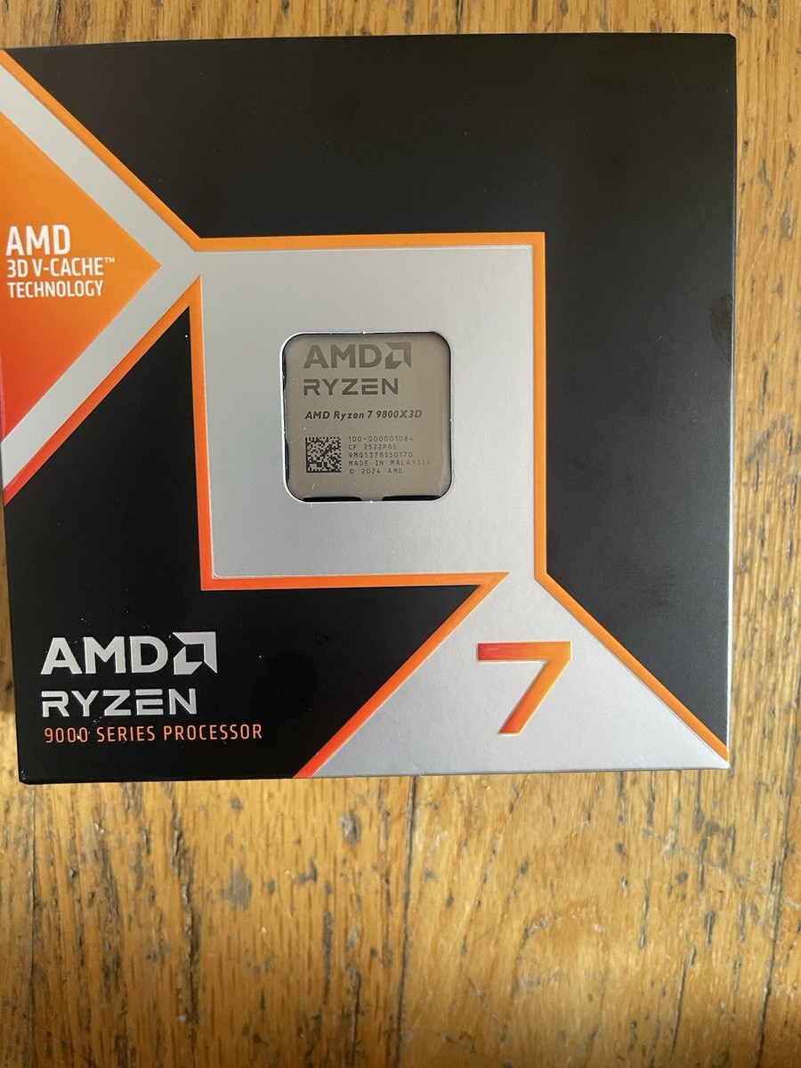 7*5様 AMD Ryzen 7 9800X3D CPU AMD Ryzen 7 9800x3d socket AM5 8 core 16 thread gaming cpu