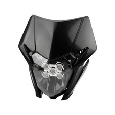 Dirt Bike LED Headlight,Motorcycle Enduro Headlight Kit Front Headlamp Black