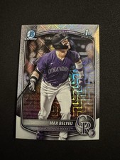 2025 Bowman Draft Chrome Mojo Refractor 1st Bowman Max Belyeu #BDC-5 Rockies
