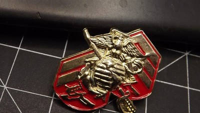 U.S.M.C. Marines Corps EGA With Rank Enamel LAPEL / HAT PIN BRAND NEW