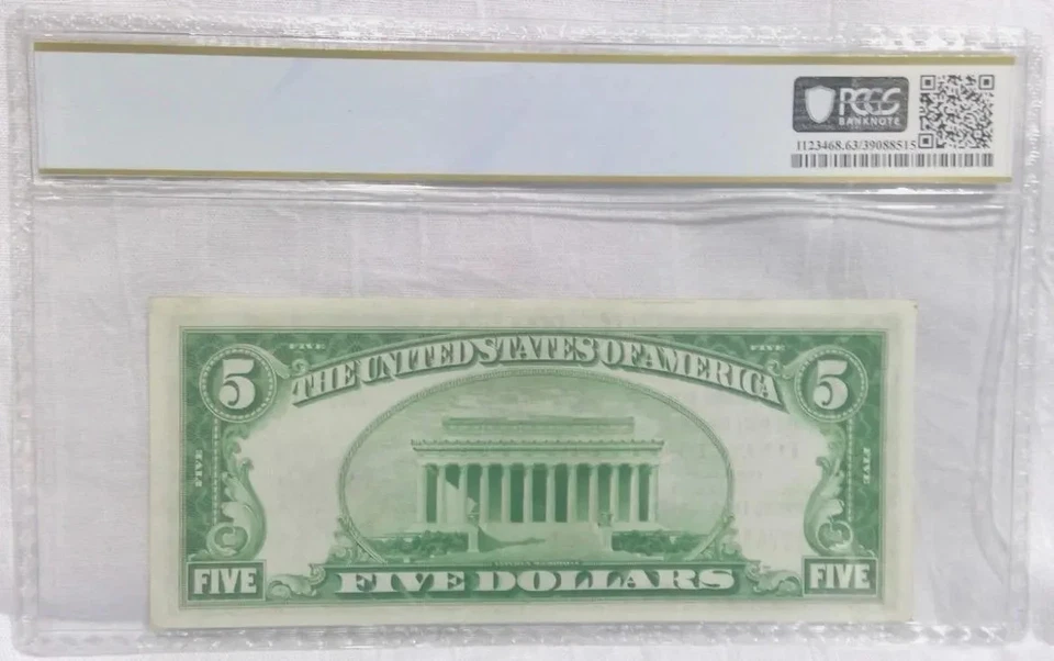 1929 $5 Lexington Kentucky Graded PCGS 63 - Image 3 of 3