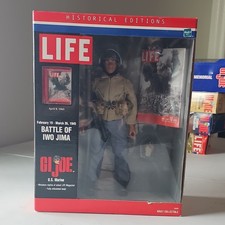 Hasbro G.I. Joe U.S. Marine Battle of Iwo Jima Action Figure w/ LIFE Magazine