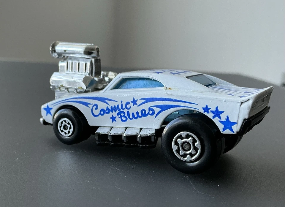 Vintage 1978 Matchbox Superfast Cosmic Blues No. 26 White/Blue Hong Kong - Image 2 of 4