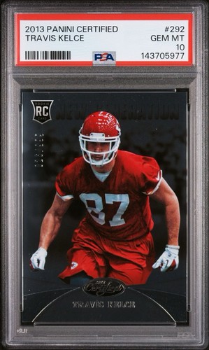 Travis Kelce 2013 Panini Certified Football Rookie Card RC /999 PSA 10 Chiefs