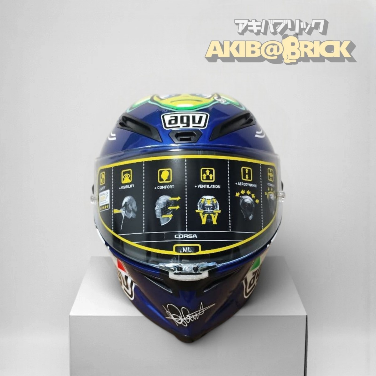 AGV CORSA Valentino Rossi MISANO 2015 Limited Edition Helmet Size