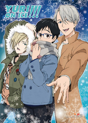 Yuri On Ice Group Outdoors Wall Scroll Poster NEW
