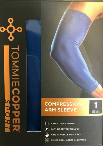 Tommie Copper Sport Compression Arm Sleeve Brace Joint Pain Relief S/M & L/XL - Picture 8 of 9