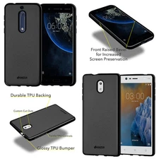 For Nokia 3 5 Ultra thin Protective TPU Soft Rubber Skin Slim Back Case Cover