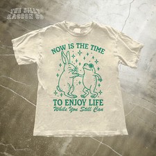 Positive Quote Tee, Vintage Frog Shirt, Retro Bunny Tee, Cottagecore Unisex Top