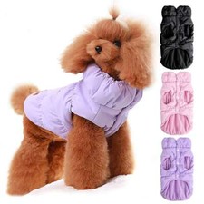 Pet Dog Winter Jacket Waterproof Puppy Cat Vest Warm Fleece Padded Coat Clothes