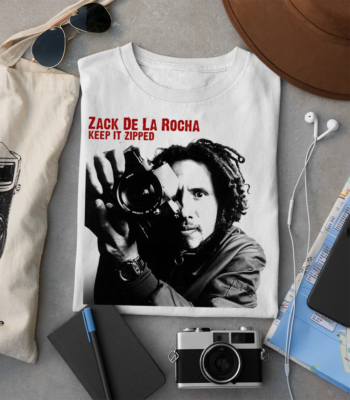【Used M】ZACK DE LA ROCHA T-シャツ RAGE RATM Zack de la Rocha fr Rage Against the Machine band T-shirt white S