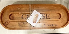 Perfect Size Small Gathering Functional Cheese & Cracker tray 15x5”