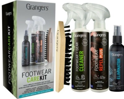 Grangers Footwear Care Kit Repel & Cleaner Goretex Suitable Suede Leather Nubuck