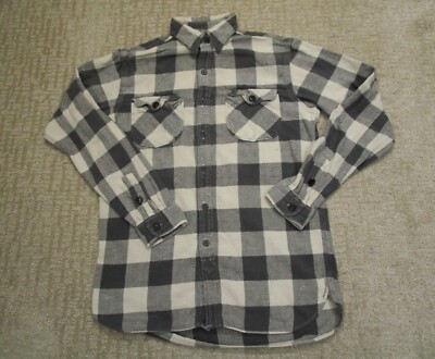 Polo Ralph Lauren Shirt Men Small Black Check Flannel Long Sleeve Lumberjack