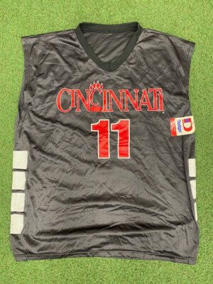 Vintage University of Cincinnati Bearcats Basketball Jersey Mens Large NWT  90's