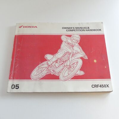 original Honda CRF 450 X Owners Manual Competition Handbook User Handbuch A5649