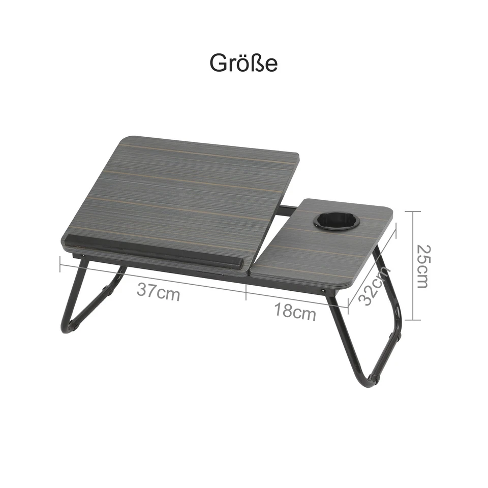 Laptoptisch Notebooktisch Betttisch klappbar Notebook Laptop Tablett Tisch DE - Bild 2 von 4