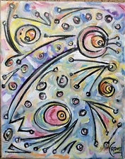 OPEN 24 HOURS new 8x10 modern oil painting canvas original art signed Crowell 