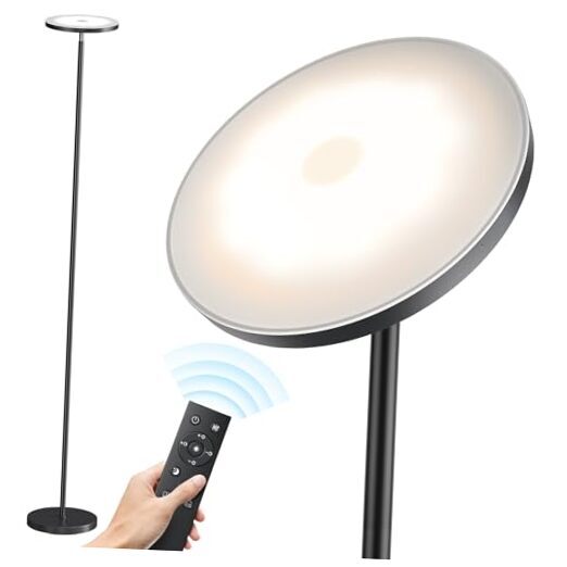 Floor Lamps for Living Room, 32W/3000LM Super Bright LED Floor Lamp with Black