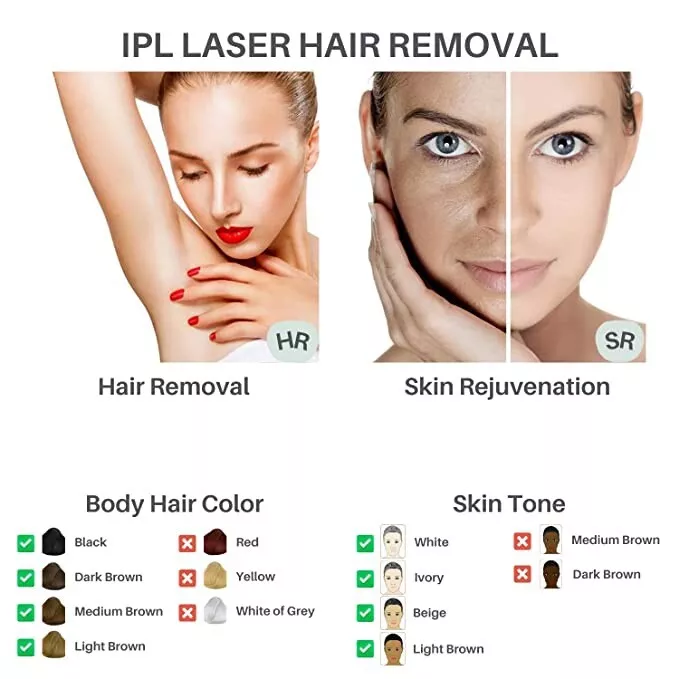 At-Home IPL Hair Removal Permanent Laser Remover Device Full Body