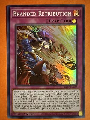 Yugioh Branded Retribution SDAZ-EN032 Super Rare AMERICAN PRINT 1st ...