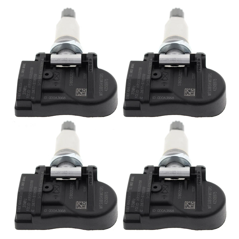 4PCS TPMS Tire Pressure Monitor Sensors For 2011-2012 Chrysler 200 Jeep Patriot - Image 4 of 4