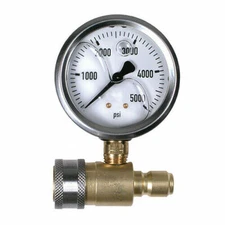 BE 5000 psi Glycerin Filled Pressure Gauge Assembly
