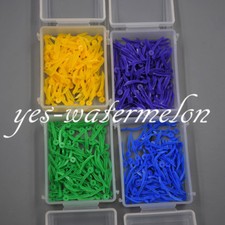 100 Pcs/Pack Dental Poly-wedge Plastic With Holes Disposable Round Stern Wedge