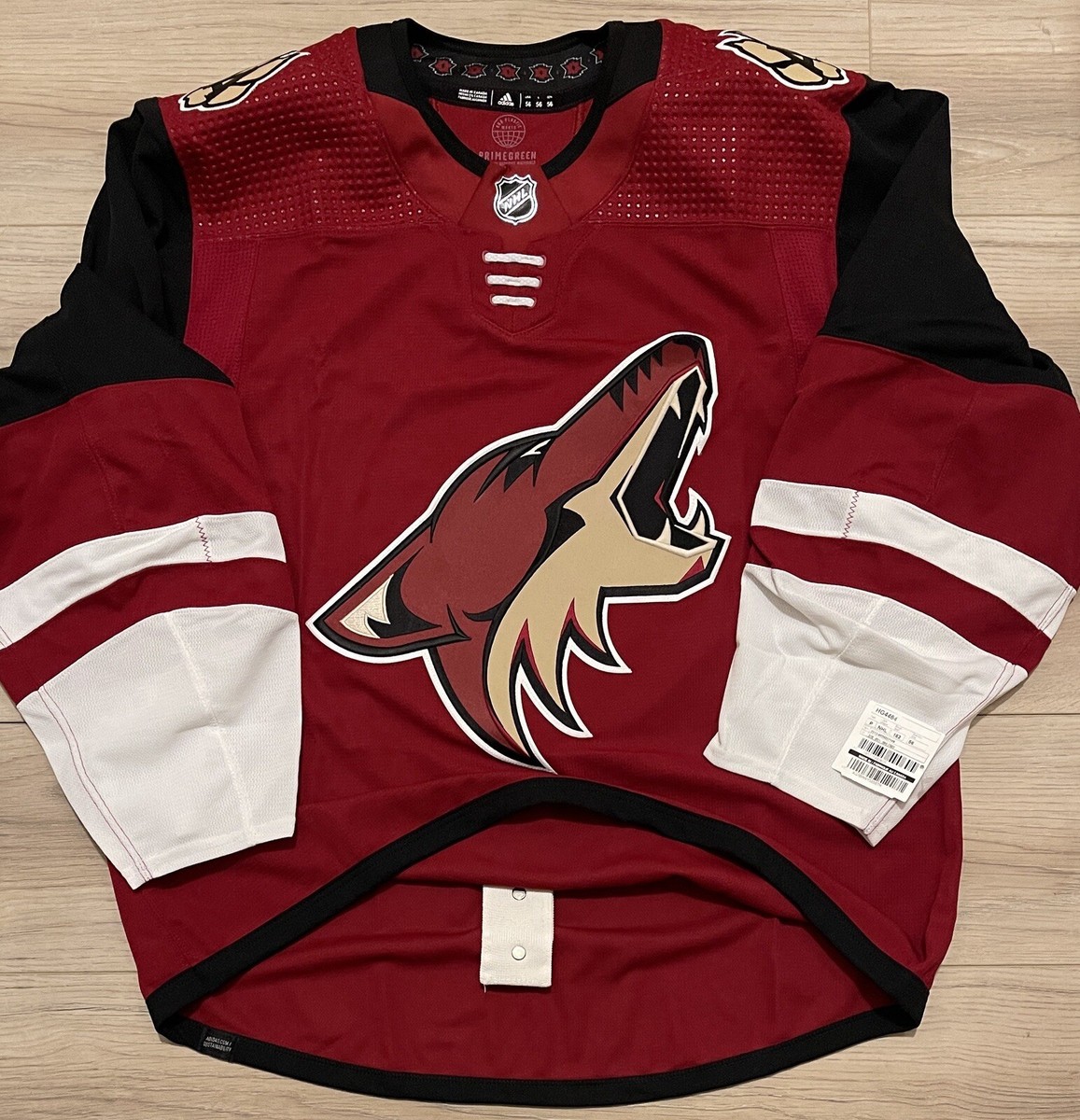 NEW Adidas MiC Arizona Phoenix Coyotes Howler Alt Team Issue
