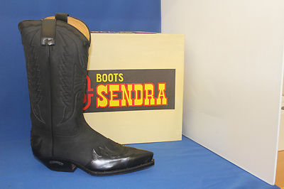 Sendra Boots  cowboystiefel westernstiefel neu negro  leder handmade  gr. 41