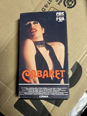 Cabaret VHS 1984 CBS/FOX Box Tray 1st Video Release Liza Minnelli Michael York