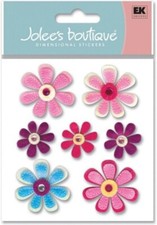 Summer Buds, flower, 3D scrapbook sticker - Jolees SPJB298