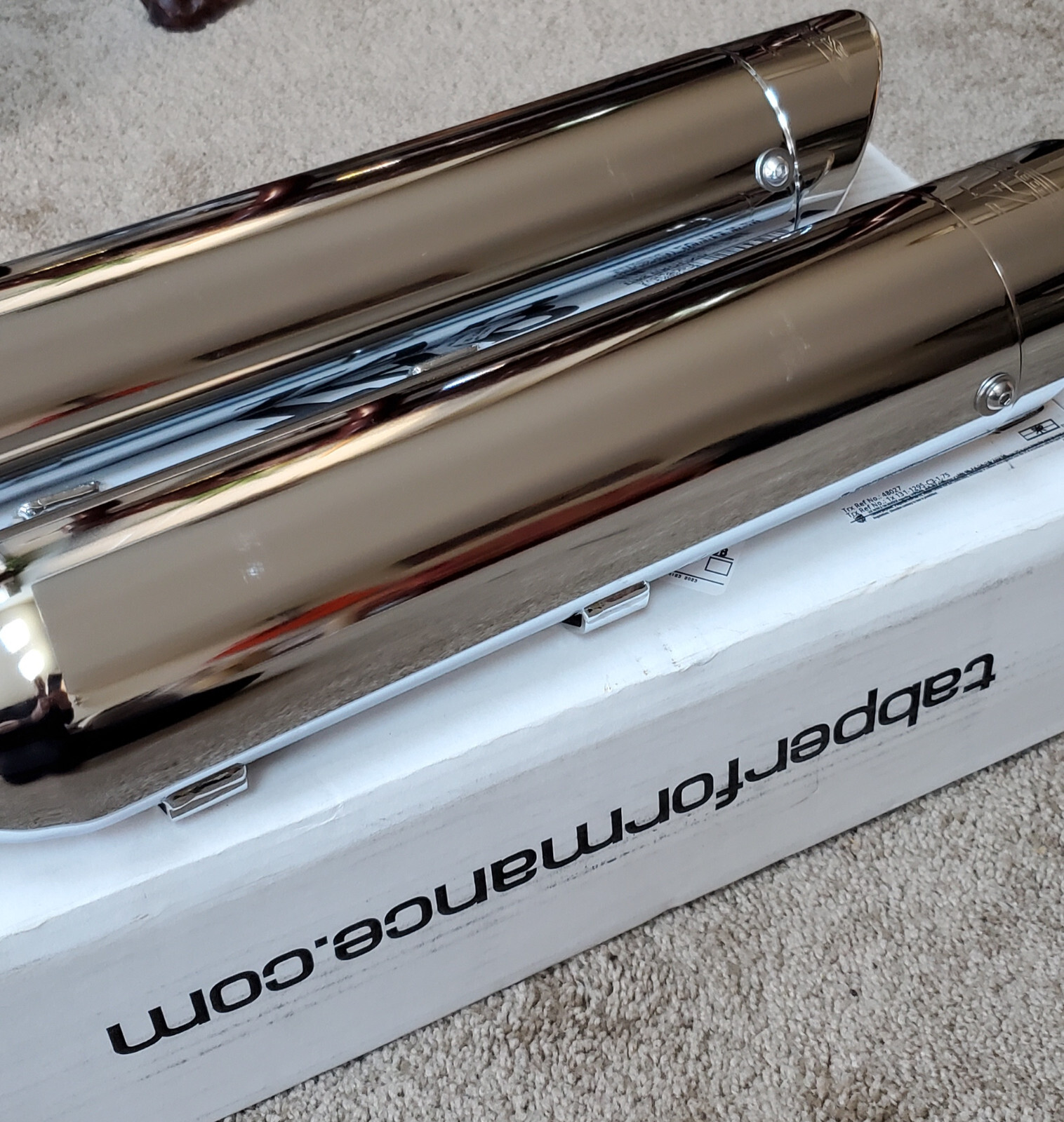 TAB Performance Chrome SlipOn Exhaust Pipes for '07 '17 Harley Softail eBay