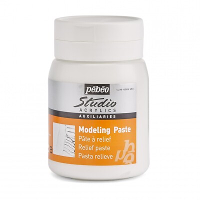 Pebeo Studio Acryl Hilfsmittel Künstler Modellierpaste Malmedium 500ml