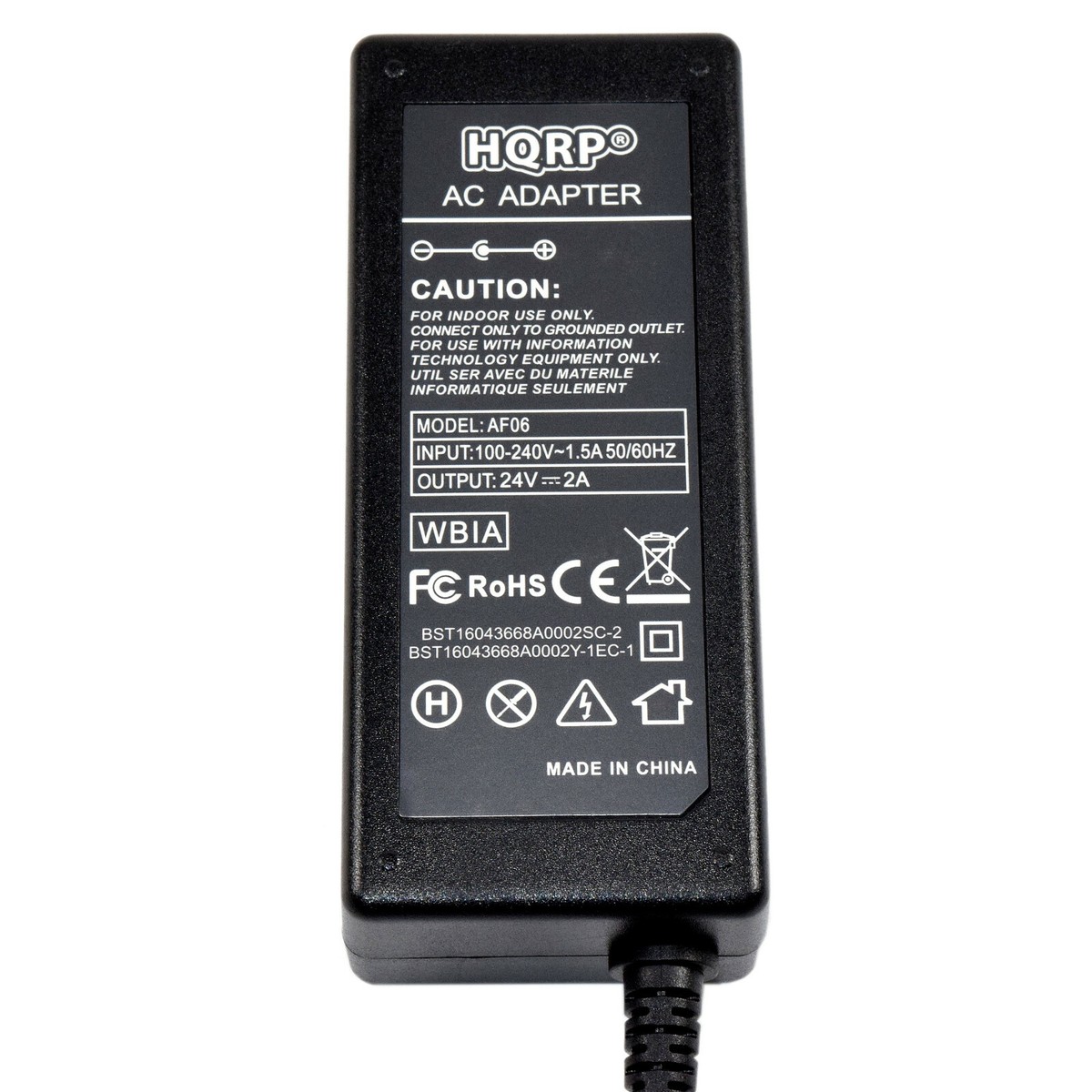 HQRP AC Adapter For Logitech G25/G27 Racing Wheel - 24V 2A Power Supply With Euro Plug Adapter - View #4