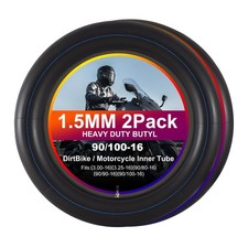 Heavy Duty 1.5mm Thick Motorcycle Inner Tube , 90/100-16" Tire Tube Compatibl...