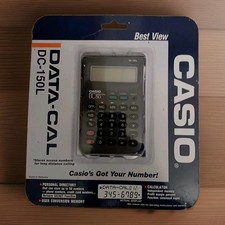 NEW Vintage Casio Data-Cal DC-150L Directory Calculator Black  Grey