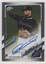 2021 Topps Chrome Rookie Auto Eddy Alvarez #RA-EA Auto 0g27